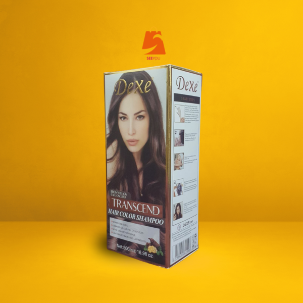 شامبو صبغة الشعر Dexe Transcend – لون بني غامق | 500 مل