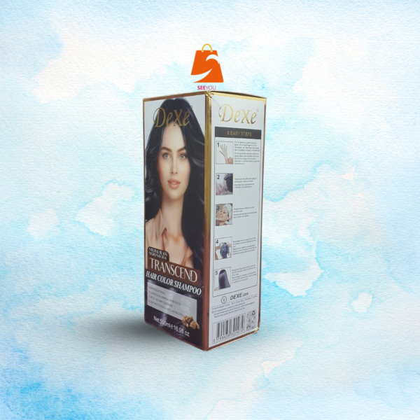 شامبو صبغة الشعر Dexe Transcend – أسود طبيعي | 500 مل